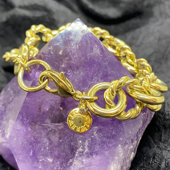 Vintage J.Crew Gold-Tone Rope Chain Bracelet - Picture 2 of 4